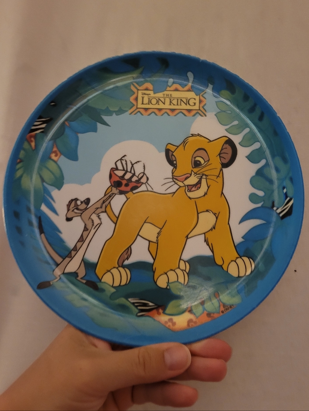 Vintage Lion King Plate Simba Timon Disney Melmac Bowl Zak Designs Plastic Kid
